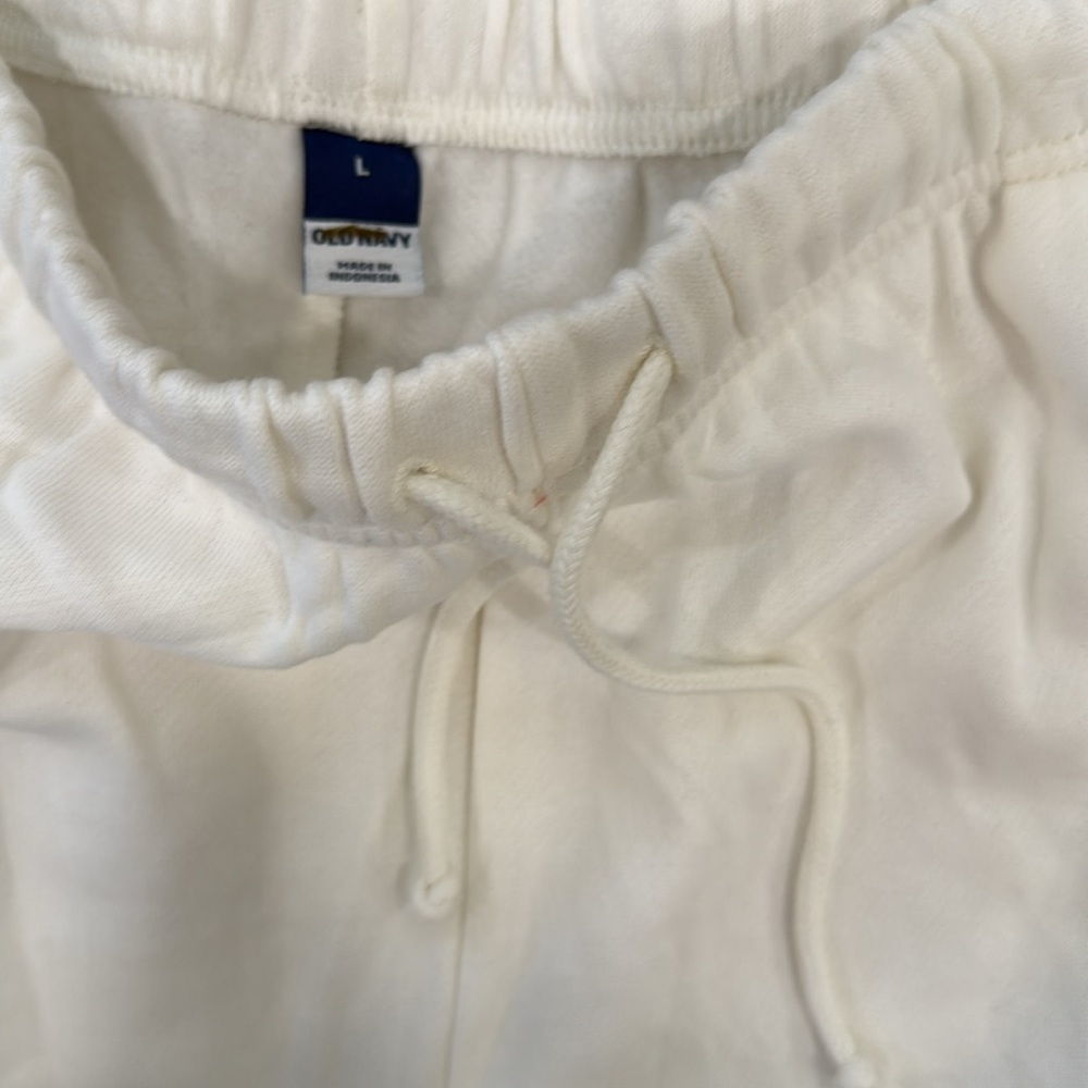 New old navy Extra High-Waisted so comfy wide leg sweatpants sea salt large L - Picture 5 of 7